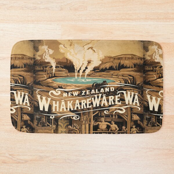 Item preview, Whakarewarewa, The Living Maori Village, New Zealand Travel, Vintage designed and sold by UrbanGraphixs.