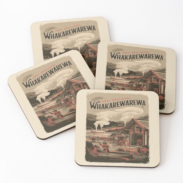 Item preview, Whakarewarewa, The Living Maori Village, New Zealand Travel, Vintage designed and sold by UrbanGraphixs.