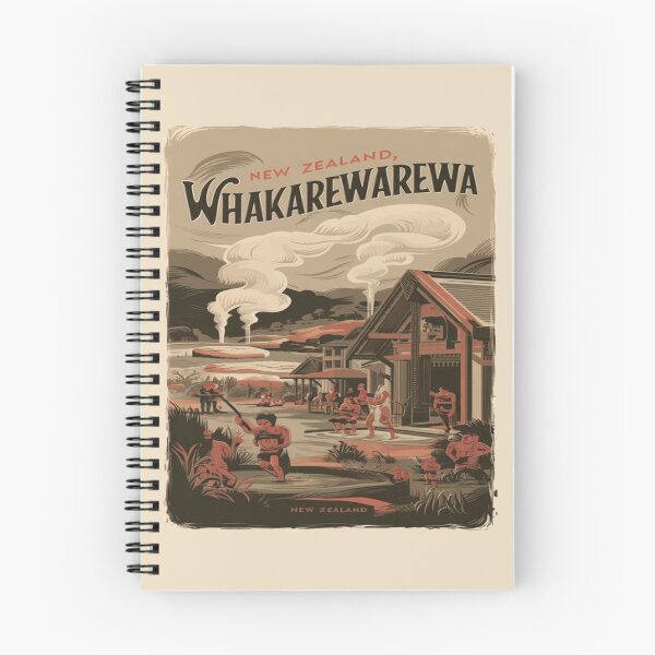 Item preview, Whakarewarewa, The Living Maori Village, New Zealand Travel, Vintage designed and sold by UrbanGraphixs.