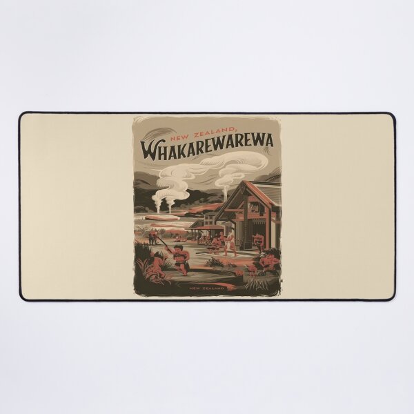 Item preview, Whakarewarewa, The Living Maori Village, New Zealand Travel, Vintage designed and sold by UrbanGraphixs.