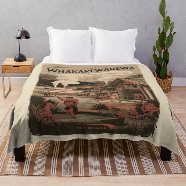 Item preview, Whakarewarewa, The Living Maori Village, New Zealand Travel, Vintage designed and sold by UrbanGraphixs.