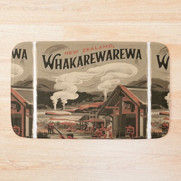 Item preview, Whakarewarewa, The Living Maori Village, New Zealand Travel, Vintage designed and sold by UrbanGraphixs.