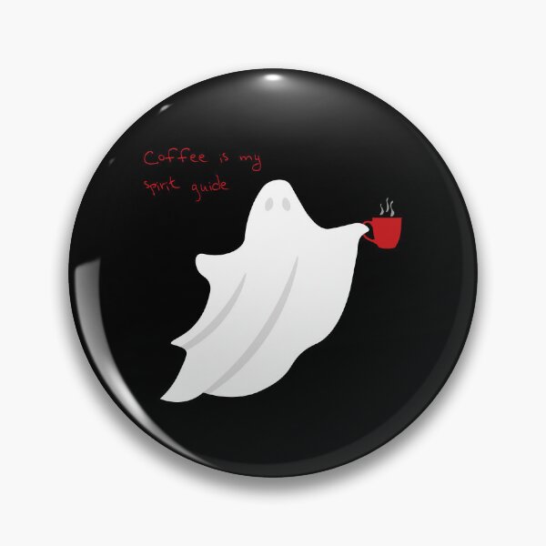Item preview, Ghost - Coffee is my spirit guide designed and sold by MegaKicia.