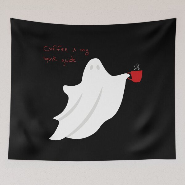 Item preview, Ghost - Coffee is my spirit guide designed and sold by MegaKicia.