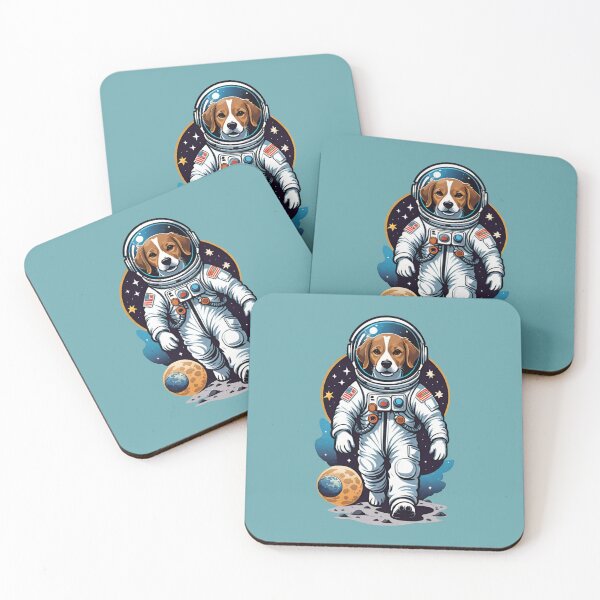Item preview, Dogstronaut (#02) dog astronaut in space [Create a set!] designed and sold by SolidEarthArt.