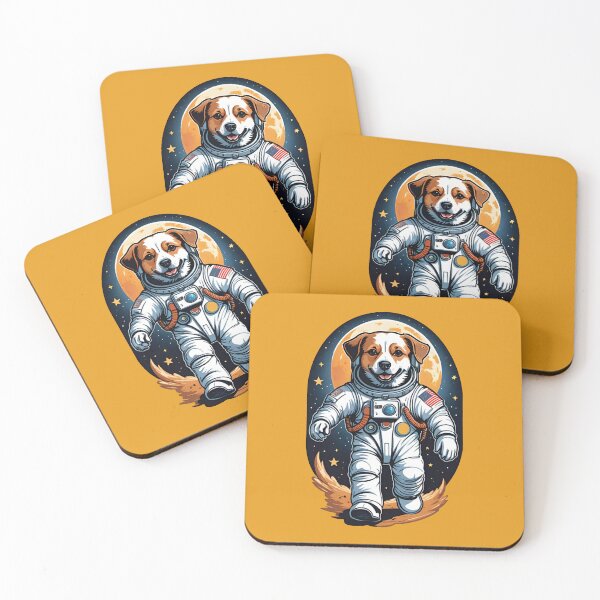 Item preview, Dogstronaut (#04) dog astronaut in space [Create a set!] designed and sold by SolidEarthArt.