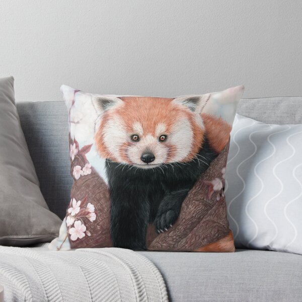 Item preview, Red Panda Cherry Blossom designed and sold by CharlotteJade.