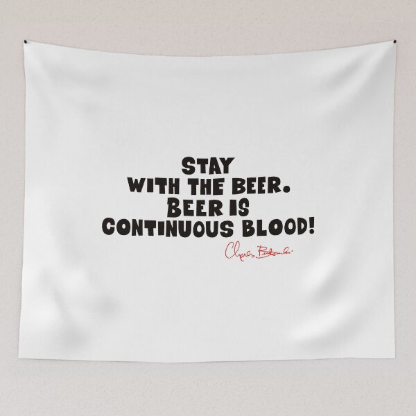 Item preview, Bukowski Quote: Stay with the Beer - Bold Block Letters designed and sold by Boogosh.
