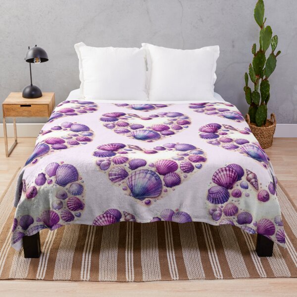 Item preview, Purple Seashells Beach Heart designed and sold by Margival.