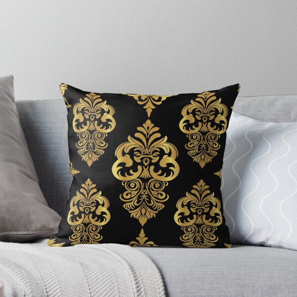 Item preview, Vintage Gold Patterns on a black Background designed and sold by kasune-shop.