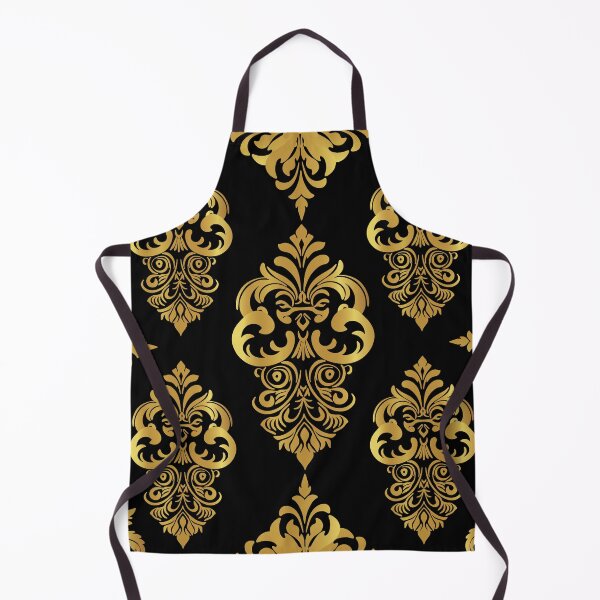 Item preview, Vintage Gold Patterns on a black Background designed and sold by kasune-shop.