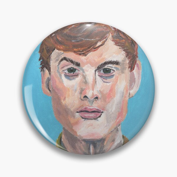 Item preview, James Acaster Portrait - Acrylic on paper designed and sold by sideaves.