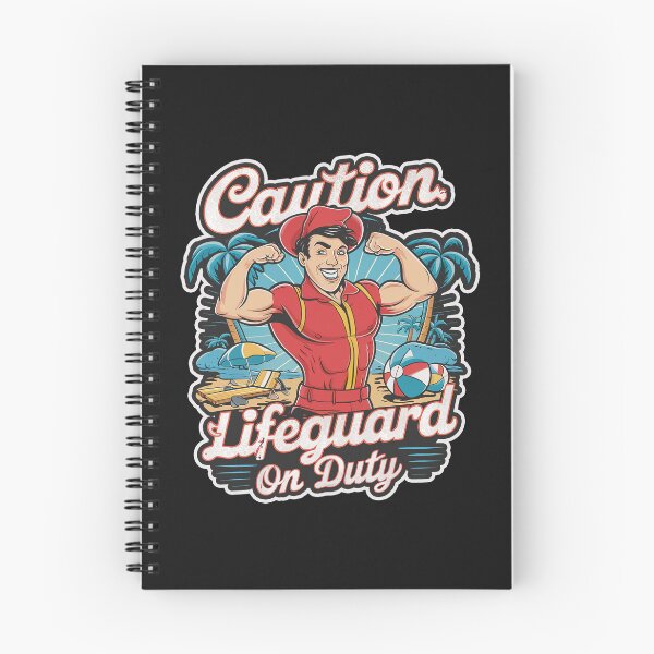 Item preview, ''Caution, Lifeguard on Duty'' Funny Swim Couch Lifeguard T-Shirt designed and sold by Witty Shirts.