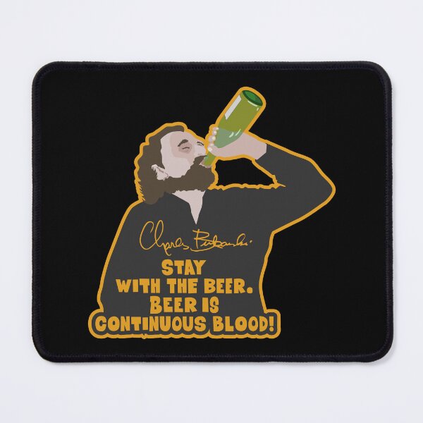 Item preview, Bukowski Quote: Stay with the Beer - Bold Block Letters designed and sold by Boogosh.