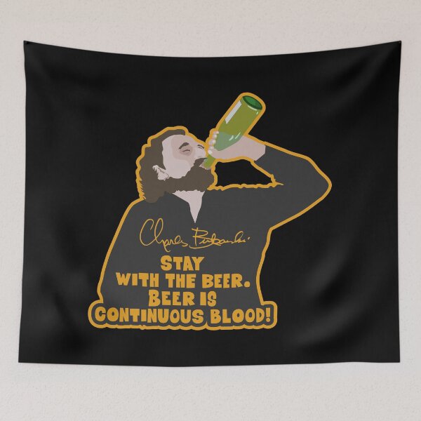 Item preview, Bukowski Quote: Stay with the Beer - Bold Block Letters designed and sold by Boogosh.