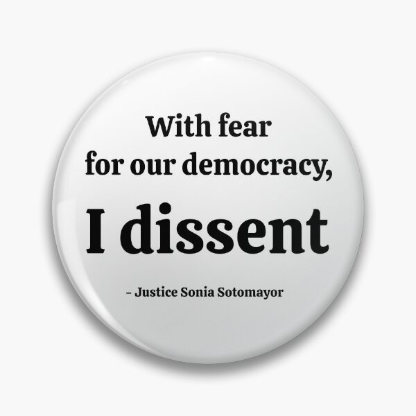 Item preview, With fear for our democracy, I dissent designed and sold by DistinctDesignz.