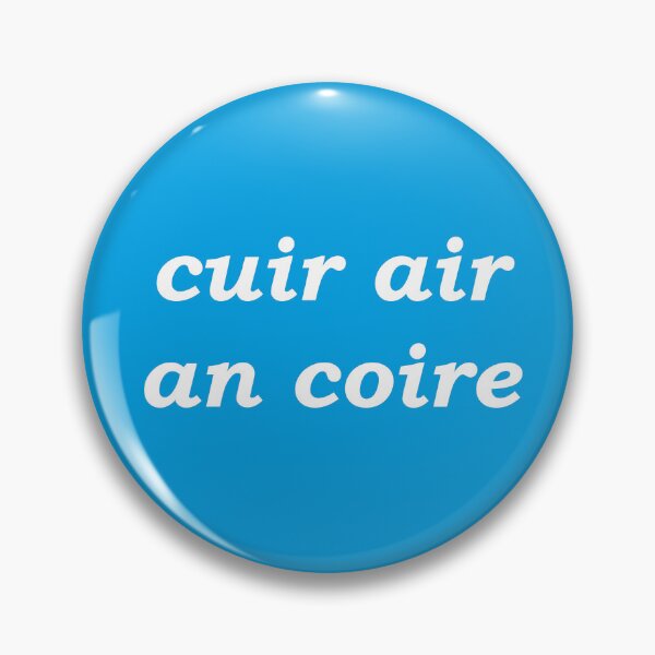 Item preview, Put on the kettle! (cuir air an coire in Scottish Gaelic) in cyan  designed and sold by Mamaidh Made.