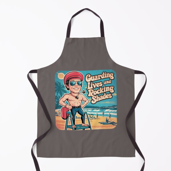 Item preview, ''Guarding Lives and Rocking Shades'' Funny Swim Couch Lifeguard T-Shirt designed and sold by Witty Shirts.