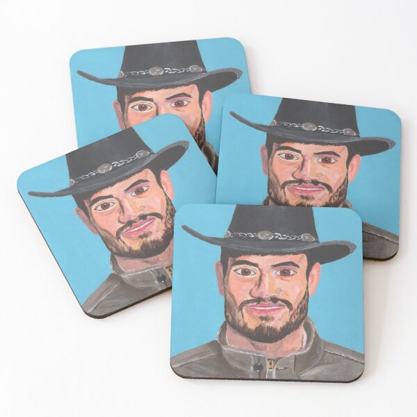 Item preview, Dirt Man Portrait - Acrylic on paper designed and sold by sideaves.