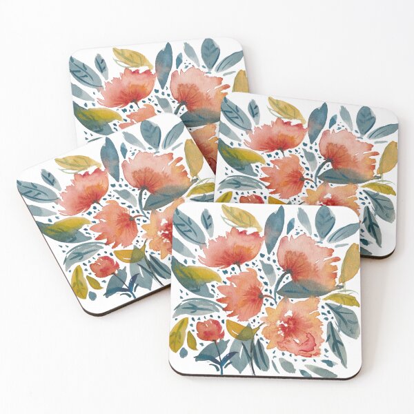Item preview, Peach Fuzz Floral designed and sold by SueHayArt.