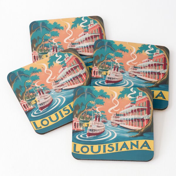 Item preview, Louisiana USA American Vintage Travel Tourism  designed and sold by TravelersGems.
