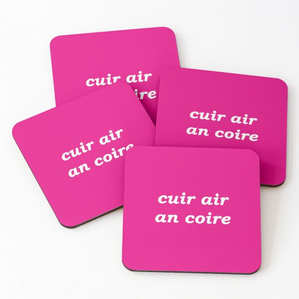 Item preview, Put on the kettle! (cuir air an coire in Scottish Gaelic) in pink designed and sold by Mamaidh Made.