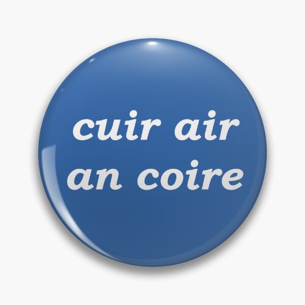 Item preview, Put on the kettle! (cuir air an coire in Scottish Gaelic) in blue designed and sold by Mamaidh Made.