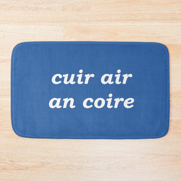 Item preview, Put on the kettle! (cuir air an coire in Scottish Gaelic) in blue designed and sold by Mamaidh Made.