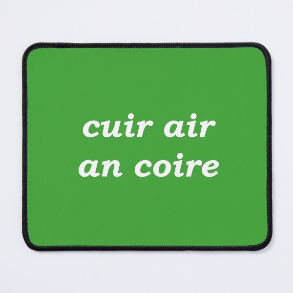 Item preview, Put on the kettle! (cuir air an coire in Scottish Gaelic) in bright green designed and sold by Mamaidh Made.
