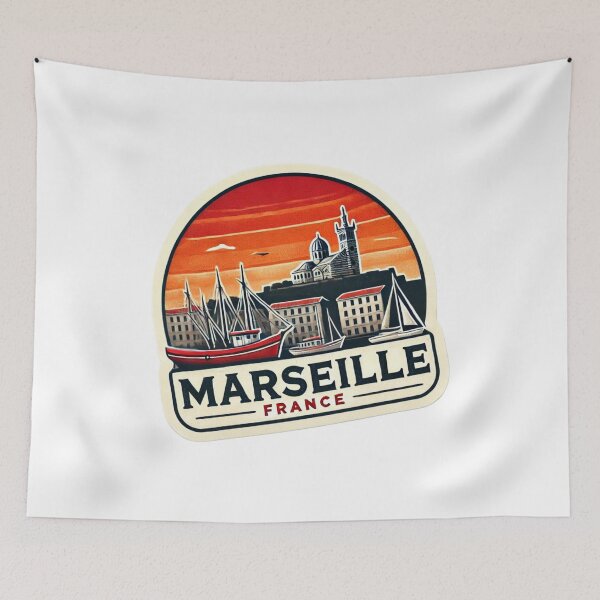 Item preview, Marseille France Vintage City Retro designed and sold by Olympique1359.