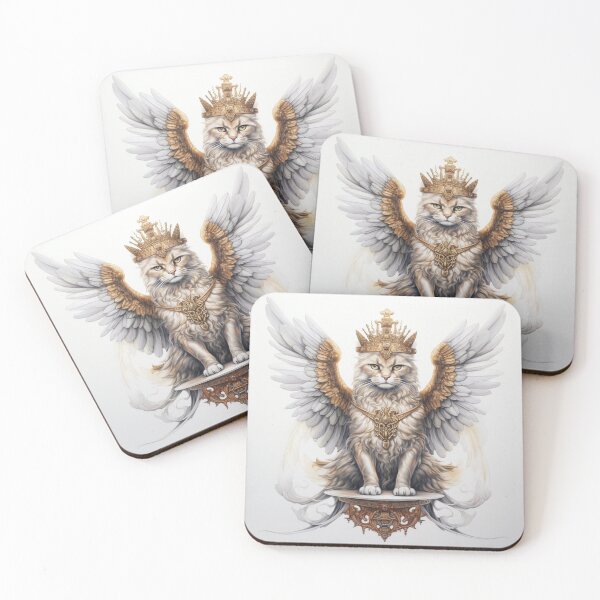 Item preview, For sacred angel cats with wings designed and sold by Mohamedeinoo.