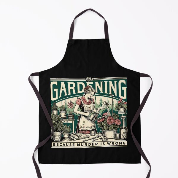 Item preview, Gardening Because Murder Is Wrong Gardener Plant Lady Mom designed and sold by Dressed For Duty.