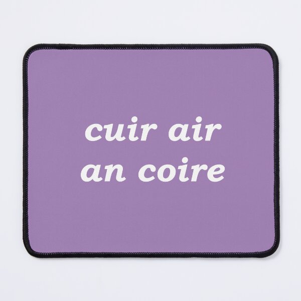Item preview, Put on the kettle! (cuir air an coire in Scottish Gaelic) in indigo pastel designed and sold by Mamaidh Made.