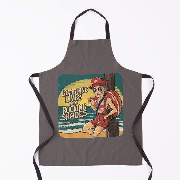 Item preview, 'Guarding Lives and Rocking Shades'' Funny Swim Couch Lifeguard T-Shirt designed and sold by Witty Shirts.