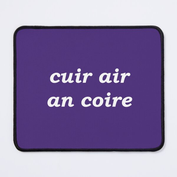 Item preview, Put on the kettle! (cuir air an coire in Scottish Gaelic) in indigo designed and sold by Mamaidh Made.