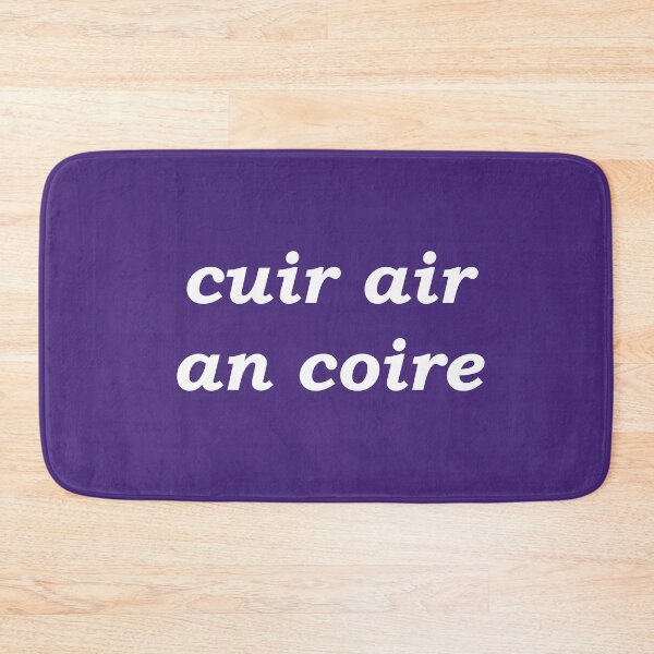 Item preview, Put on the kettle! (cuir air an coire in Scottish Gaelic) in indigo designed and sold by Mamaidh Made.