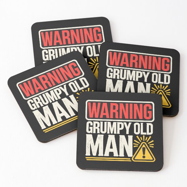 Item preview, Warning: Grumpy Old Man – Funny Retro Sign designed and sold by Opheli-awould.