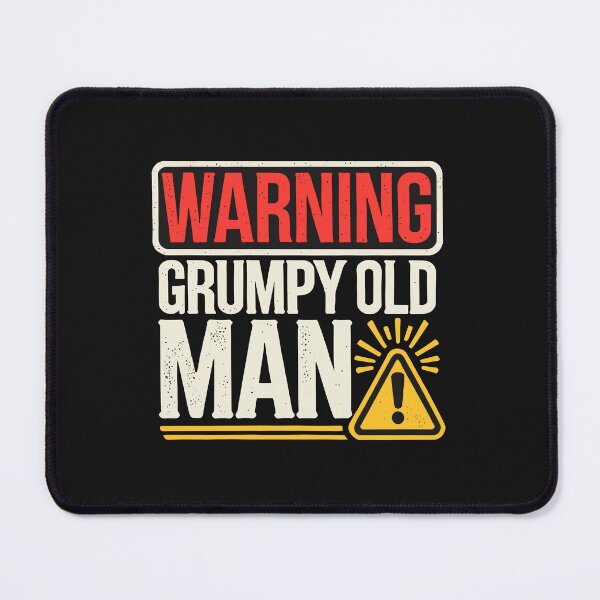 Item preview, Warning: Grumpy Old Man – Funny Retro Sign designed and sold by Opheli-awould.