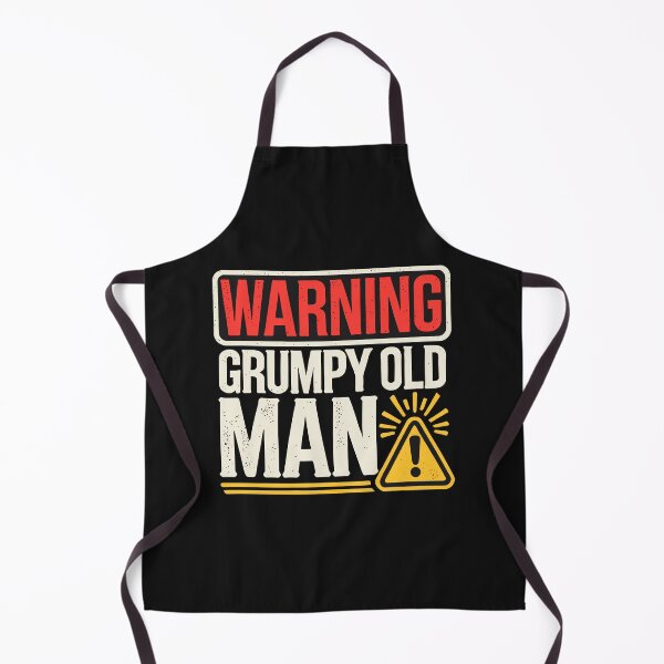 Item preview, Warning: Grumpy Old Man – Funny Retro Sign designed and sold by Opheli-awould.
