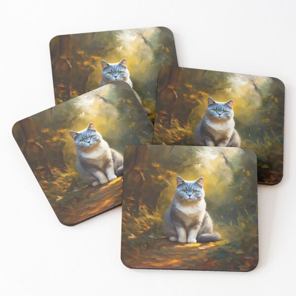 Item preview, British Shorthaired Cat - oil painting designed and sold by Julia Rudens.