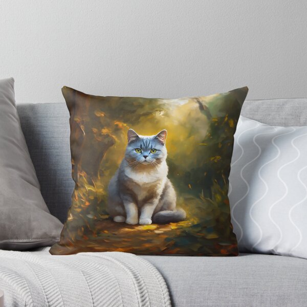 Item preview, British Shorthaired Cat - oil painting designed and sold by Julia Rudens.