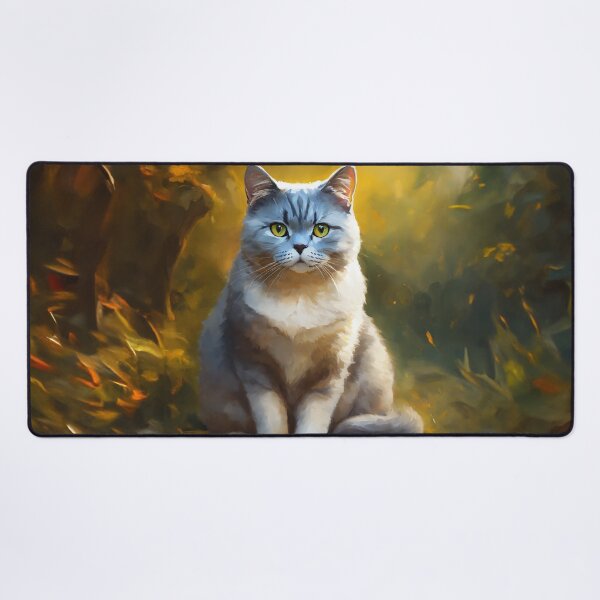 Item preview, British Shorthaired Cat - oil painting designed and sold by Julia Rudens.