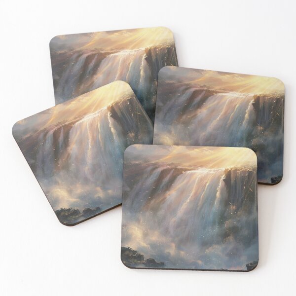 Item preview, Fantasy Landscape - Beautiful Waterfall Mountain Scenery designed and sold by Lumaria Designs.