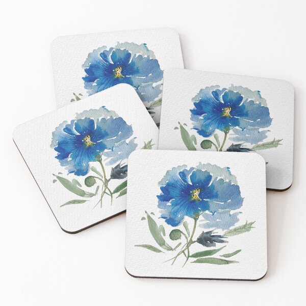 Item preview, Bright Blue Flower designed and sold by SueHayArt.