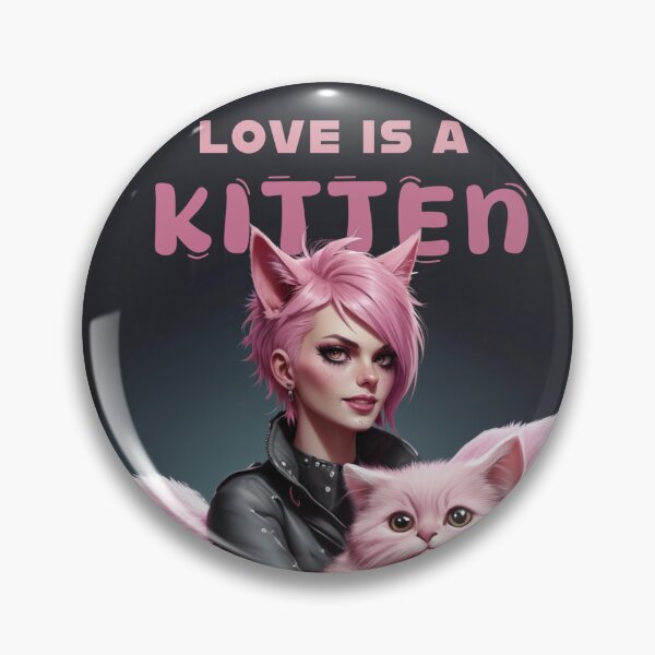 Item preview, love is a kitten, street cat design cat lovers gif designed and sold by La Loca.
