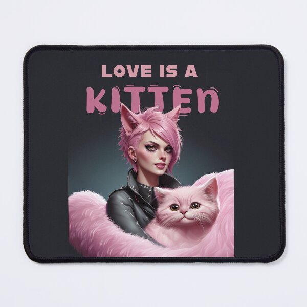 Item preview, love is a kitten, street cat design cat lovers gif designed and sold by La Loca.