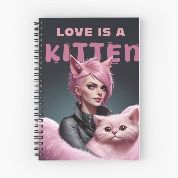 Item preview, love is a kitten, street cat design cat lovers gif designed and sold by La Loca.