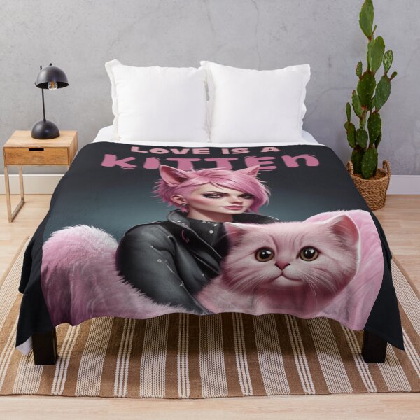 Item preview, love is a kitten, street cat design cat lovers gif designed and sold by La Loca.