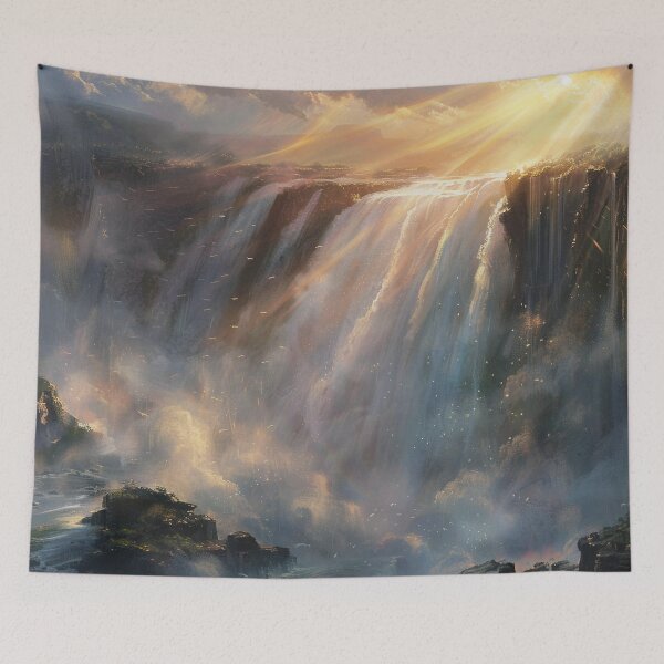 Item preview, Fantasy Landscape - Beautiful Waterfall Mountain Scenery designed and sold by Lumaria Designs.