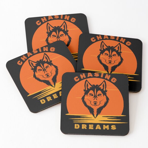 Item preview, Chasing Dreams Retro Sunset Huskey Motivational designed and sold by NavyB7480.